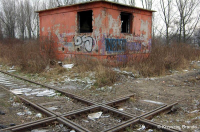 Nastawnia posterunku pokój w listopadzie 2004 roku. (fot. Krzysztof Granda, źródło: facebook "Żelazna Ruda Śląska")